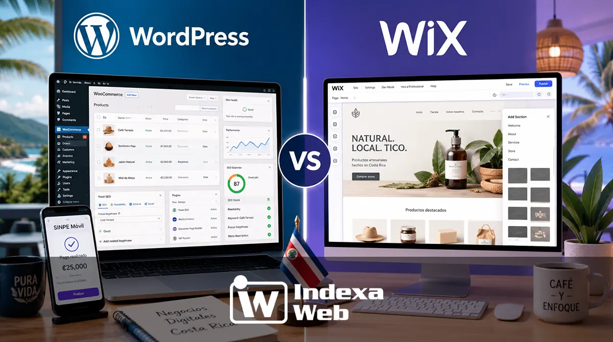 WordPress vs Wix Costa Rica